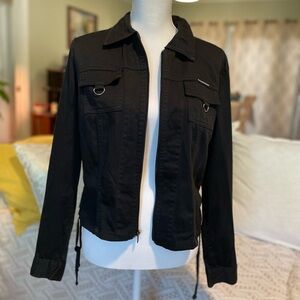 Women’s Parkers Jeans Black Utility Jacket